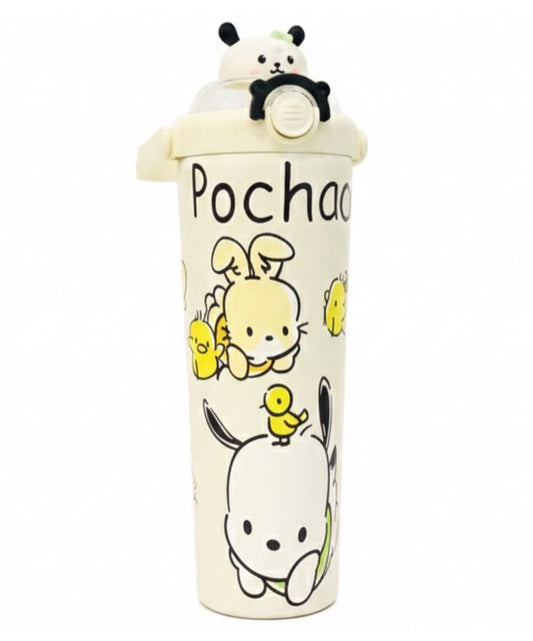 Cute Cartoon Insulated Stainless Steel Water Bottle with Handle – 500 ml KV23361-R24